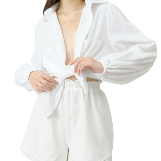 Linen Nursing Wear - Two Piece Set